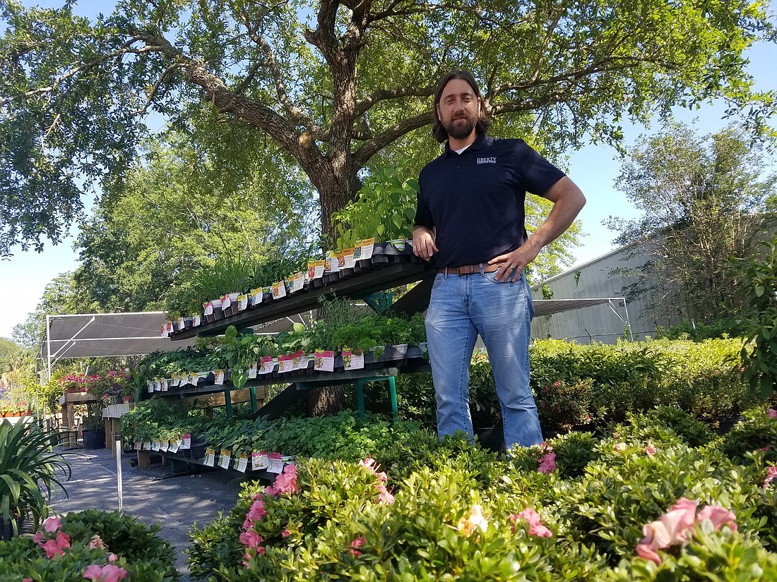 Mike Zaffaroni, owner of Liberty Landscape Supply, has about 2,000 items in his inventory and is looking to expand.