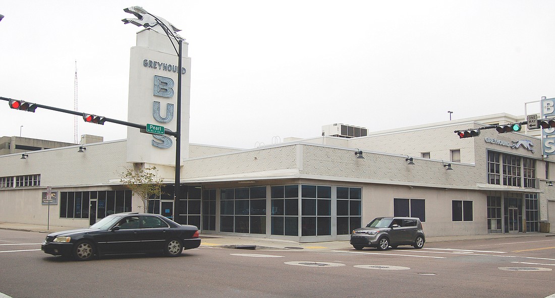 The former Greyhound terminal at 10 N. Pearl St.has been approved for demolition.