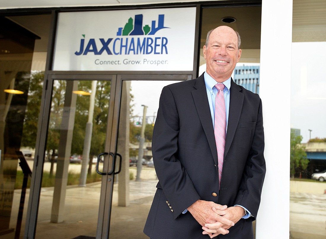 Jerry Mallot helped bring companies like Amazon, Fidelity National Financial and Deutsche Bank to Northeast Florida. (Photo by Dede Smith)