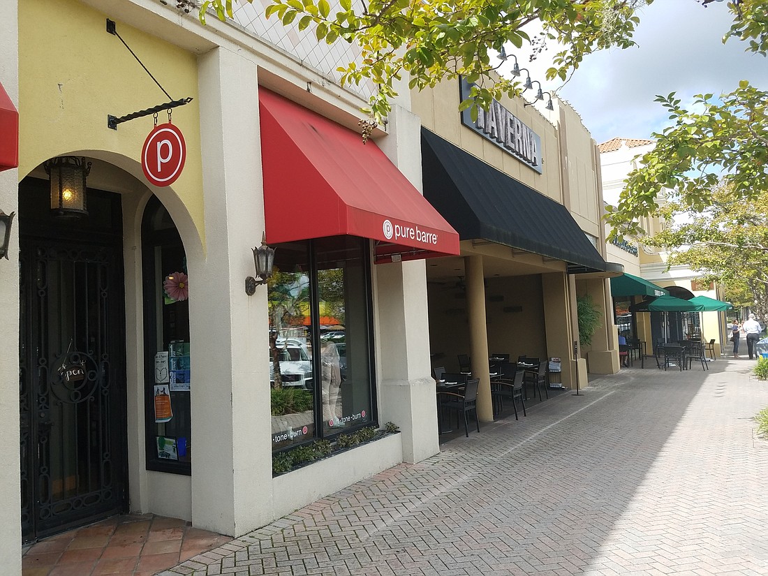 Taverna at 1988 San Marco Blvd. won Jacksonville Planning Commission approval to expand into the adjoining Pure Barre retail space.