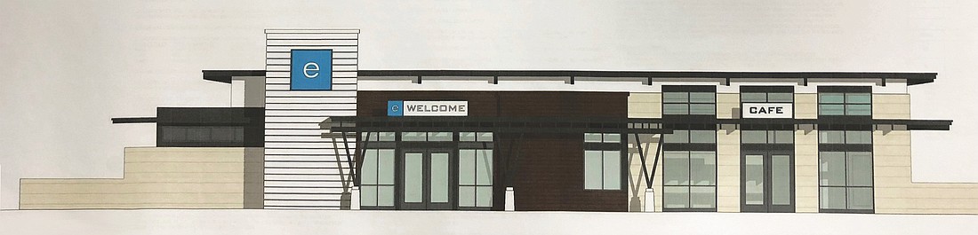 The PARC Group wants to build a welcome center at eTown, the residential, commercial and retail project it is developing in Southside along Interstate 295 and Florida 9B.