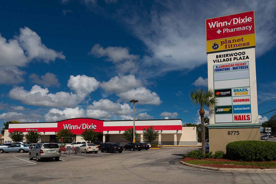Brierwood Village Shopping Center is anchored by Winn-Dixie, Planet Fitness and American Freight.