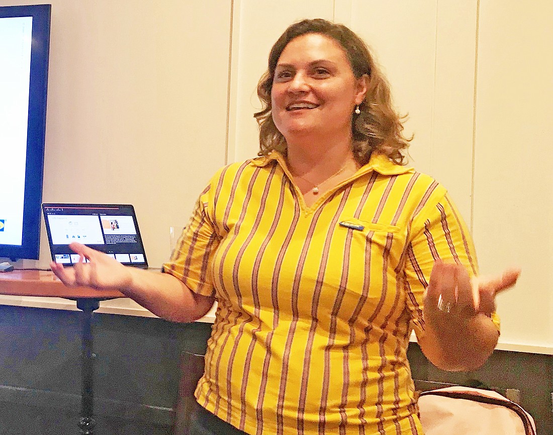 Raquel Ely, the acting manager at Ikeaâ€™s Jacksonville store, spoke in September to the North Florida Public Relations Society of America at Bistro Aix in San Marco.
