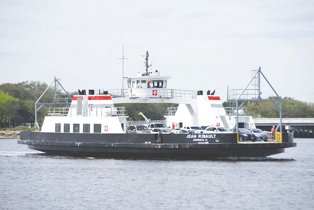 The St. Johns River Ferry, the Jean Ribault.