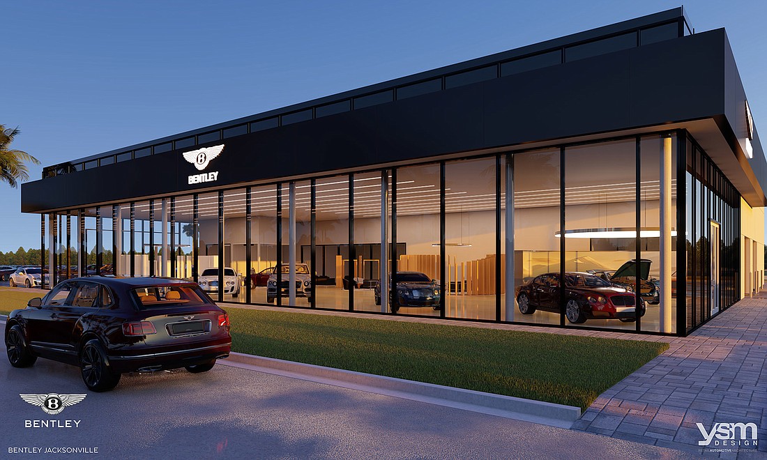 South Florida-based Brickell Motors LLC is planning a 25,000-square-foot Bentley Motors dealership along Bonneval Road near Interstate 95 and Butler Boulevard.