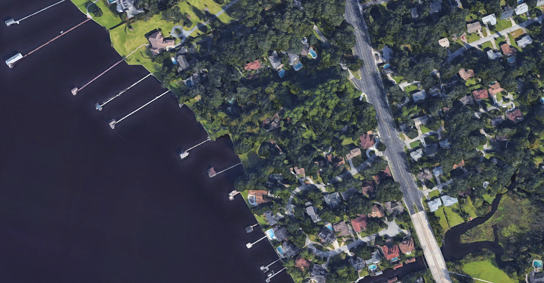 Jacksonville-based Sleiman Enterprises plans to develop nearly 2 acres of land in San Marco into seven single-family home lots. (Google)