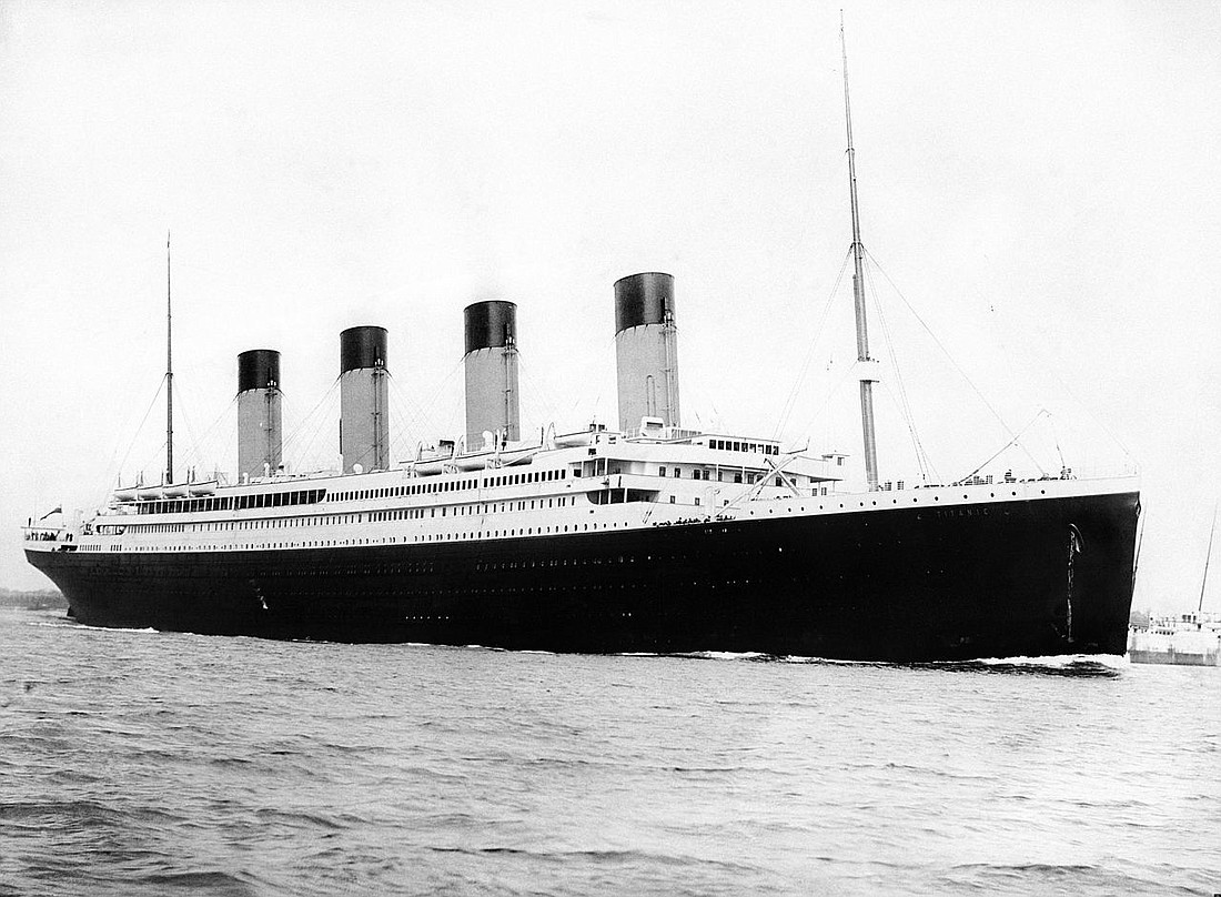File image The famed British passenger liner RMS Titanic sank on April 15, 1912, after colliding with an iceberg. More than 1,500 people died.