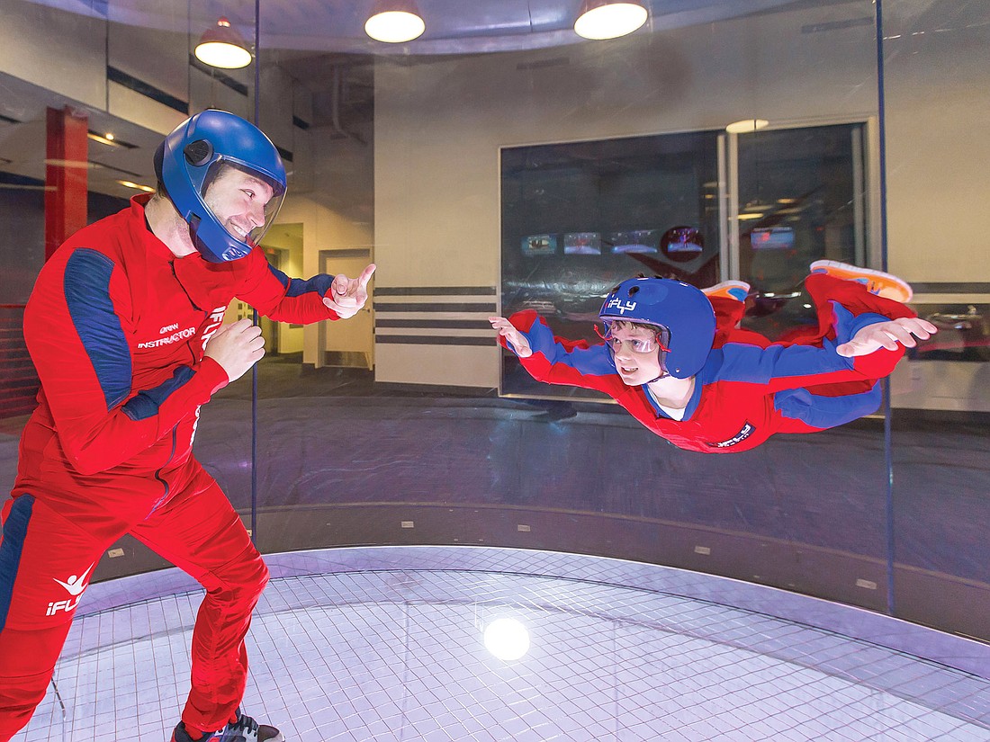 iFly creates a cushion of air in a flight chamber to simulate skydiving.