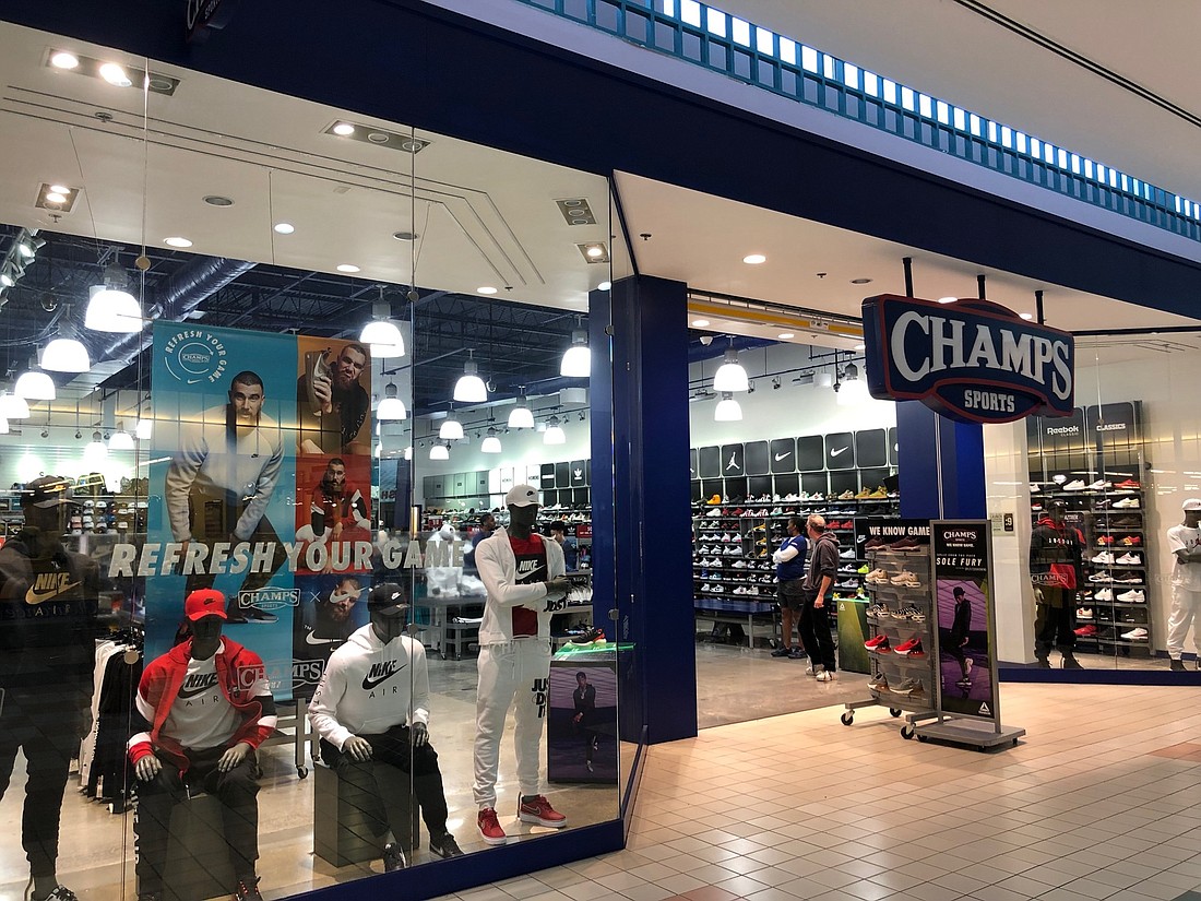 Champs and Foot Locker operate in the east wing of Regency Square Mall, which has closed its west wing except for the Dillard Clearance Center. Dillardâ€™s owns its building.