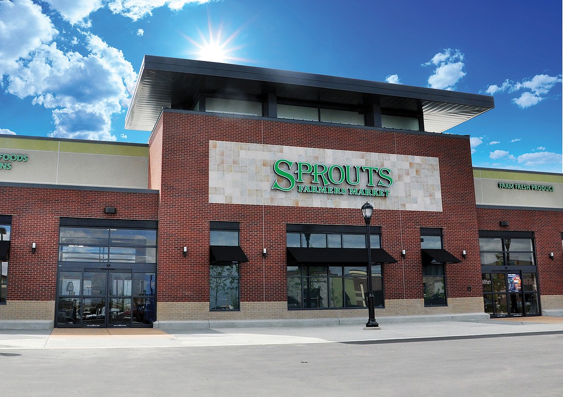 The shopping center will be anchored by the roughly 30,000-square-foot Sprouts.