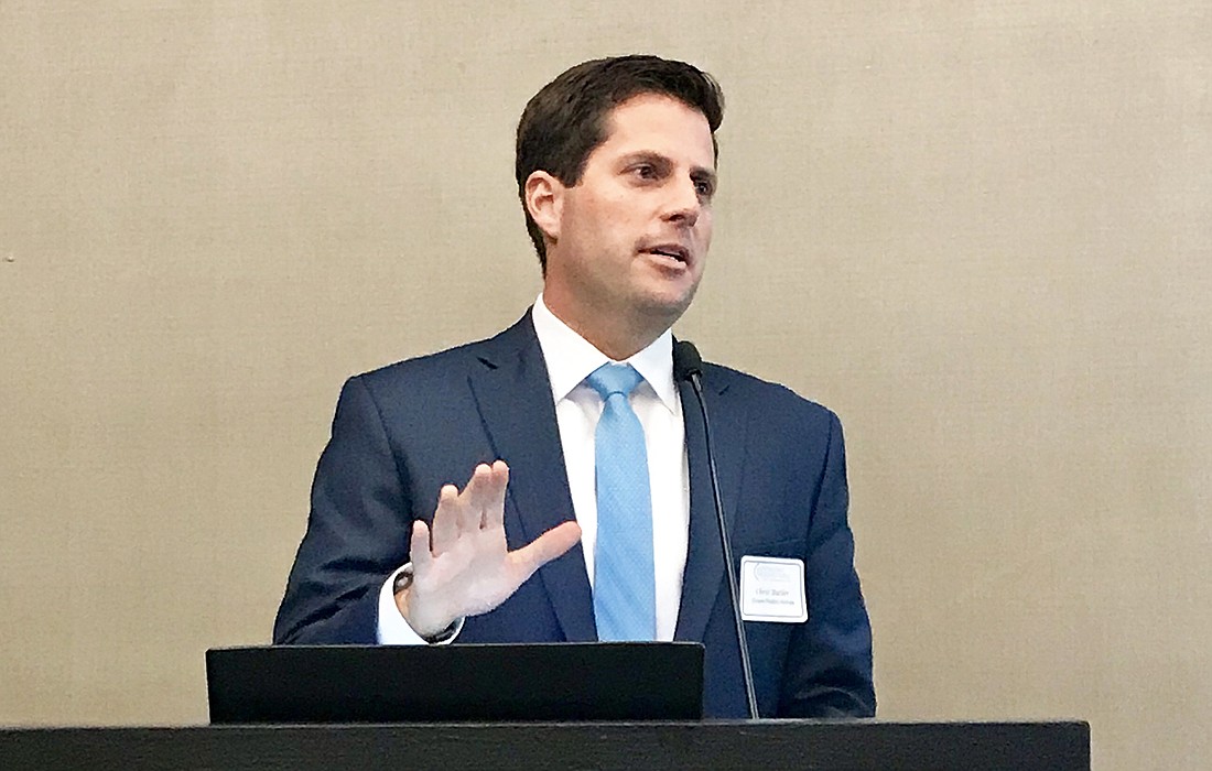 Chris Butler, the managing partner of DF Capital Management LLC, shared his opinions about the state of the housing market at an Economic Roundtable of Jacksonville meeting Nov. 27 at the Omni Jacksonville Hotel Downtown.