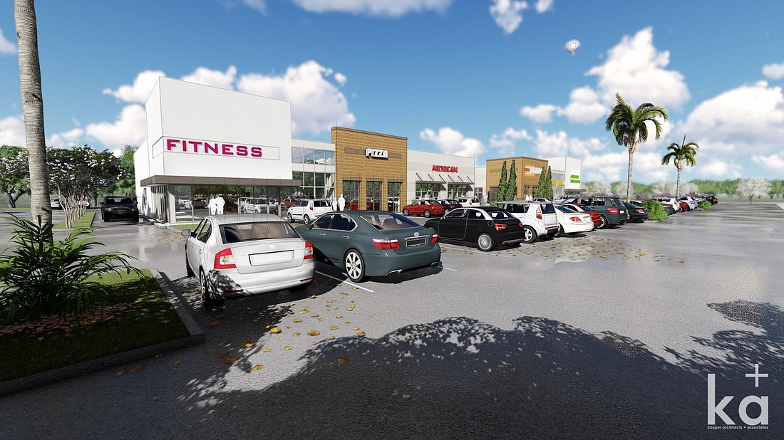 cat 4549 Southside Blvd. in front of the movie theater will include a fitness center, nail bar and five food-related businesses.