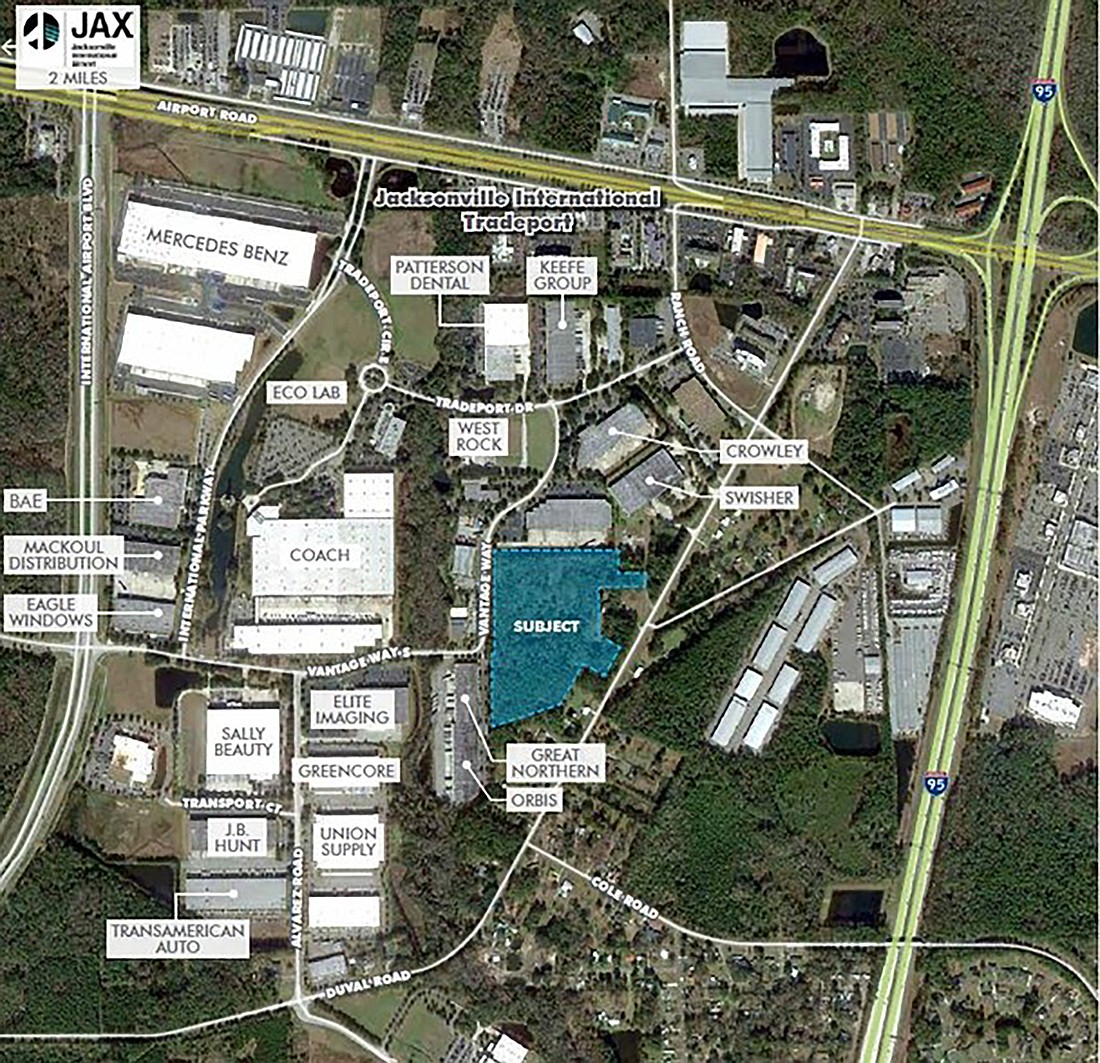 Scannell bought about 18 acres at 14241 Duval Road, near Jacksonville International Airport.