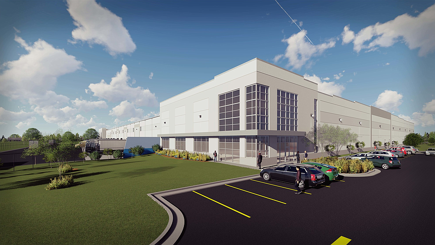 A rendering of 6282 Imeson Road, where Winsupply said it will open a regional distribution center.