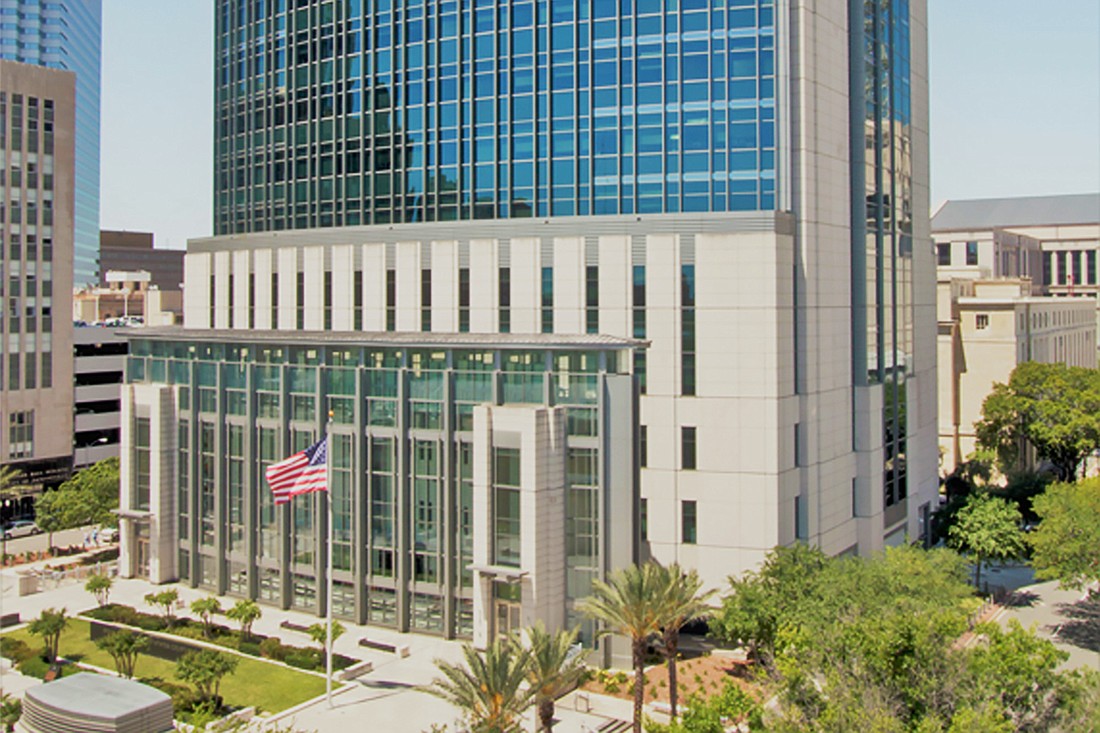 The Bryan Simpson U.S. Courthouse in Downtown Jacksonville.