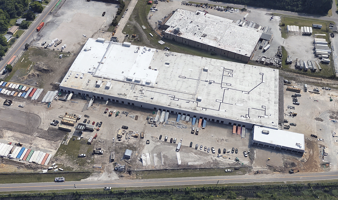 Syscoâ€™s 195,724-square-foot warehouse center in North Jacksonville could be expanded to almost 312,300 square feet. (Google)
