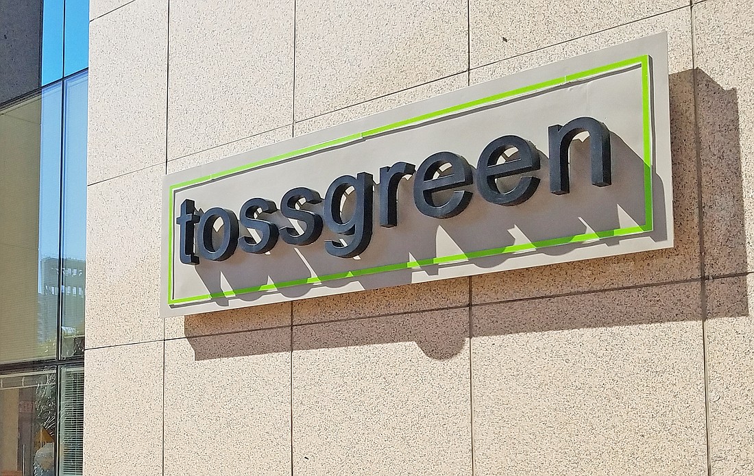 Tossgreen operates Downtown in the SunTrust Tower, soon to be VyStar Tower, at 76 S. Laura St.