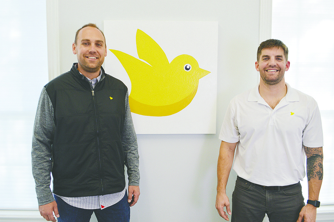  Kyle Passkiewicz, left, and Pat Flynn  partnered to start YellowBird Home Buyers, a company that buys, renovates, sells and rents homes in the Northeast Florida.