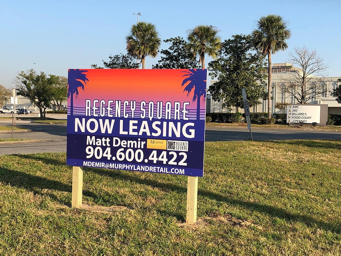 Murphy Land and Retail Services is the new leasing agent for Regency Square Mall and posted signs Wednesday at the Arlington shopping center.