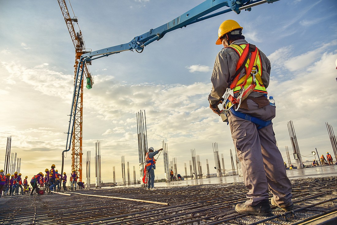 Construction jobs in the Jacksonville area fell by 600, or 1.3 percent, from February 2018 through February 2019.