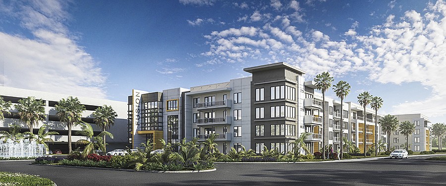 A rendering of Fusion Rental Community,  a 384-unit multifamily project by Fort Family Investments.