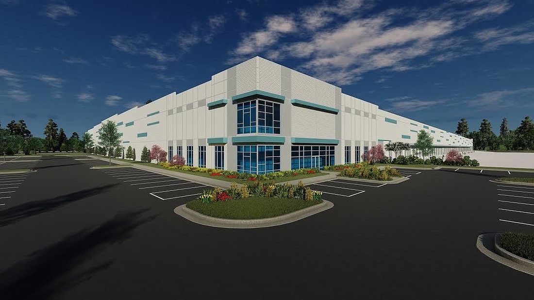 VanTrust Real Estate LLC plans a 552,170-square-foot speculative industrial building at Imeson Park in North Jacksonville.