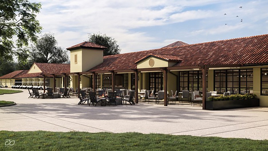An artistâ€™s rendering of an expanded terrace at San Jose Country Club. The private club at at 7529 San Jose Blvd will undergo a $9 million project to upgrade its facilities in three phases.