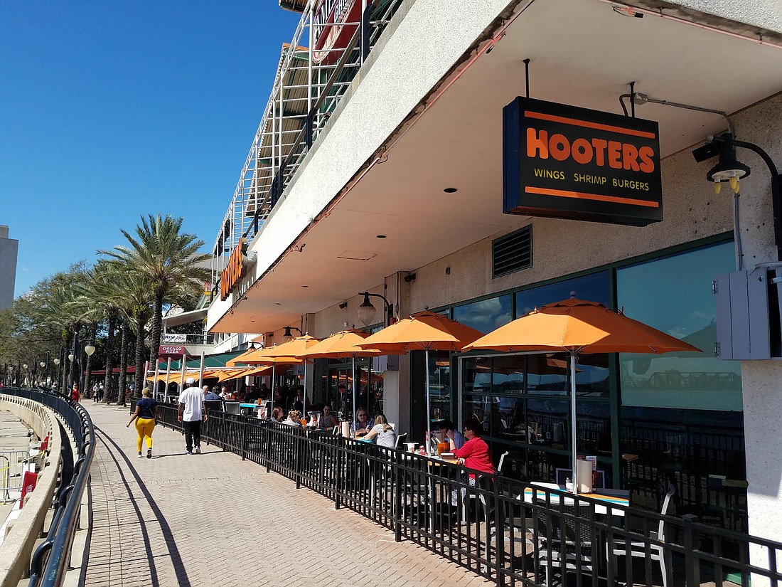Hooters is one of the original tenants at The Jacksonville Landing.