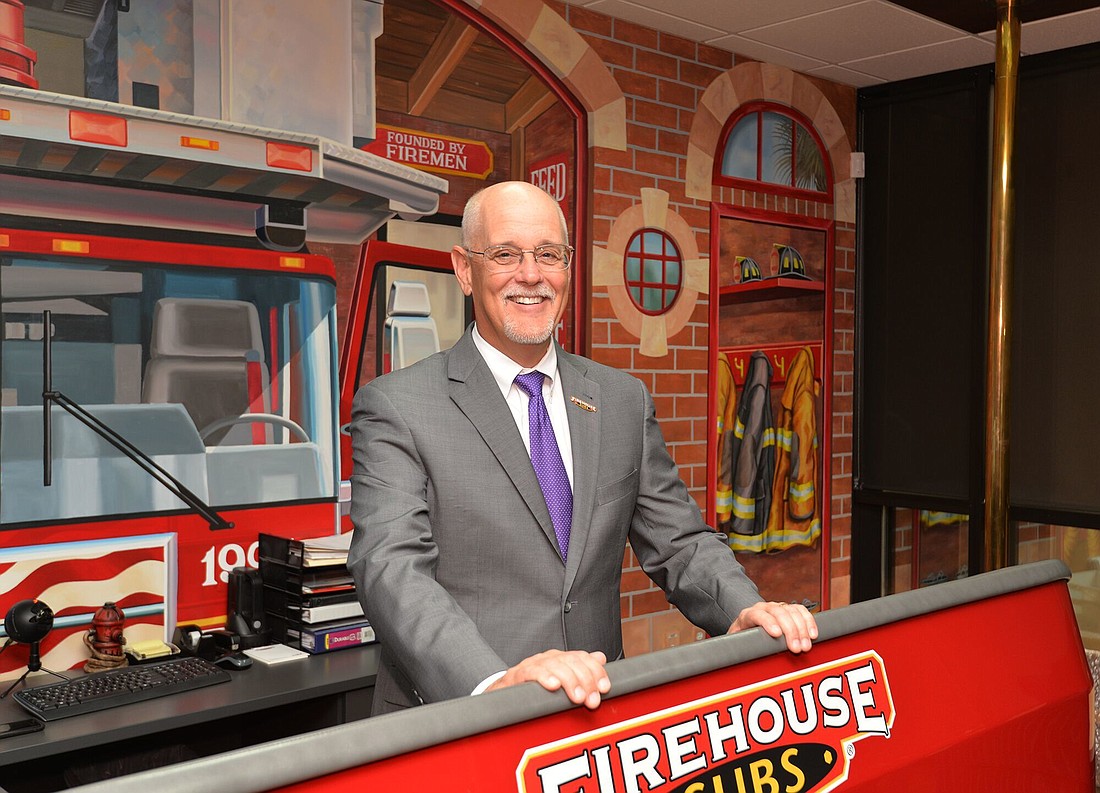 Firehouse Subs CEO Don Fox joined the company in 2003 when it had 65 restaurants.  (Photos by Dede Smith)