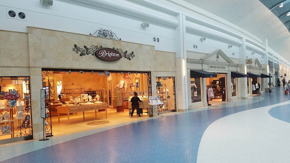 Brighton Collectables and Brooks Brothers will be shrinking at Jacksonville International Airport.