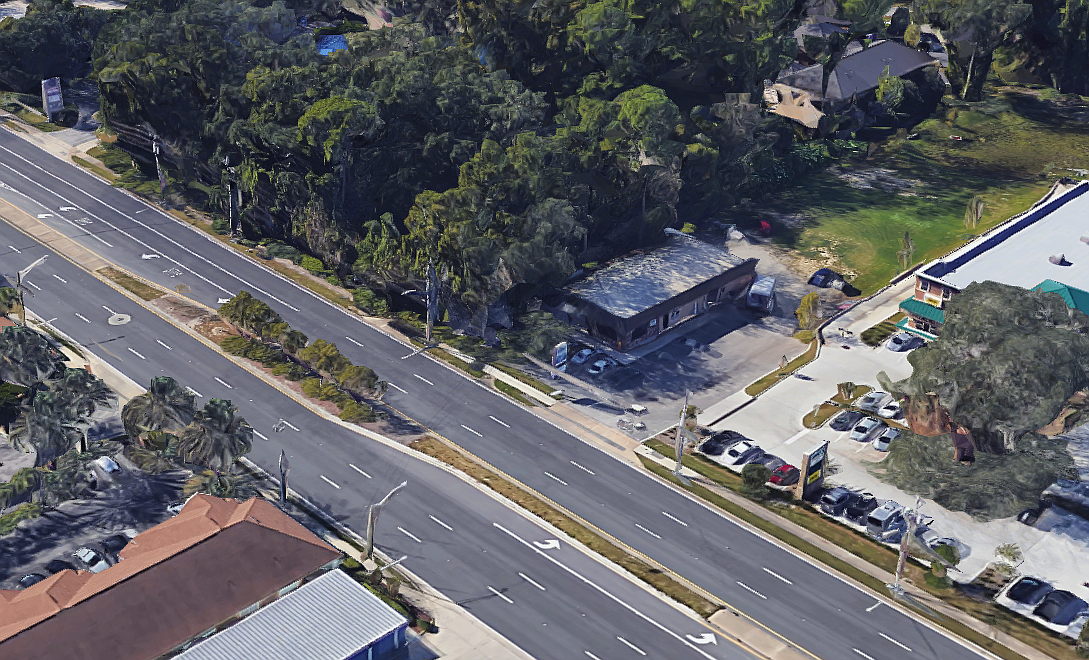 An office-retail building is planned at 12636 San Jose Blvd. (Google)
