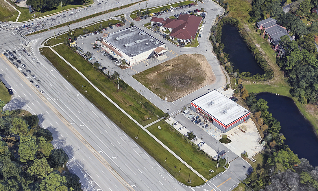 A retail-restaurant building is proposed on 1 acre at 8325 Southside Blvd.Â (Google)