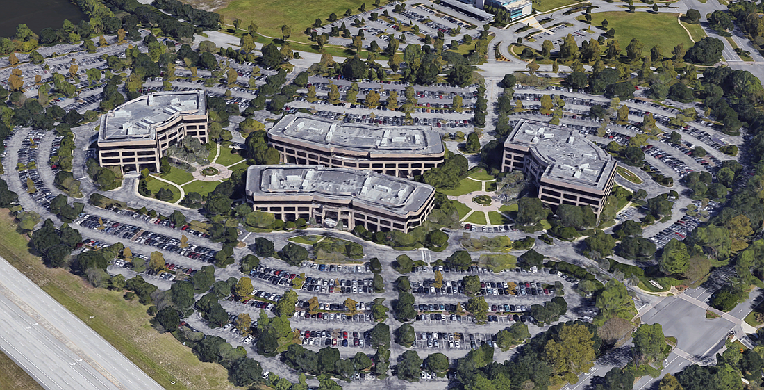 An 11-building portfolio of office buildings in Deerwood Park sold for $231 million. (Google)