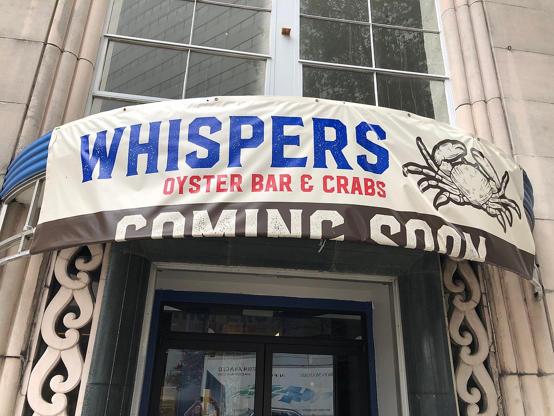 Whispers Oyster Bar & Crabs is at 331 W. Forsyth St. Downtown.