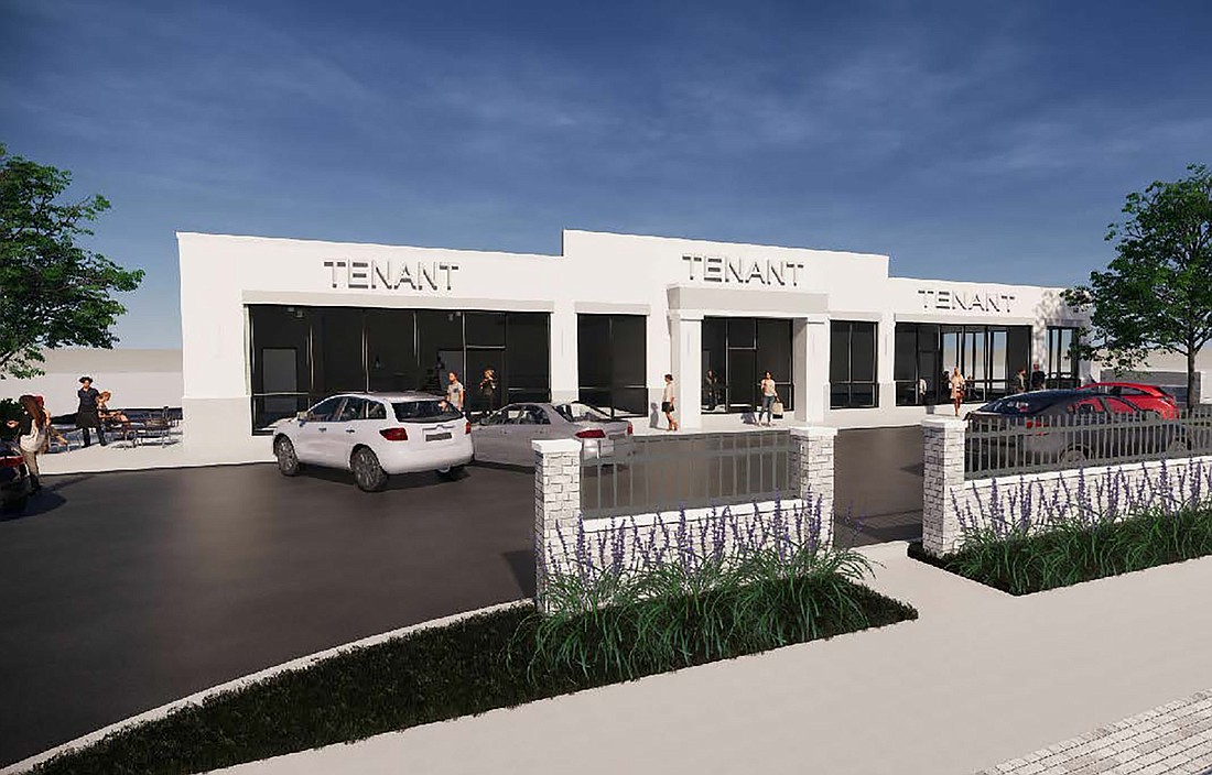 An artist&#39;s rendering of the redeveloped 530 W. Union St. property in LaVilla.