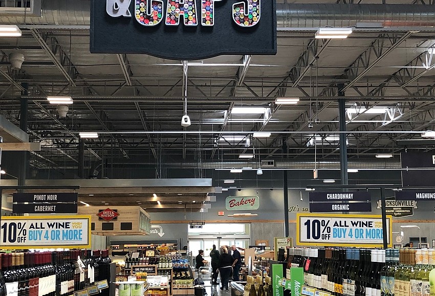 Jax Daily Record Photo Corks and caps the wine and craft beer area