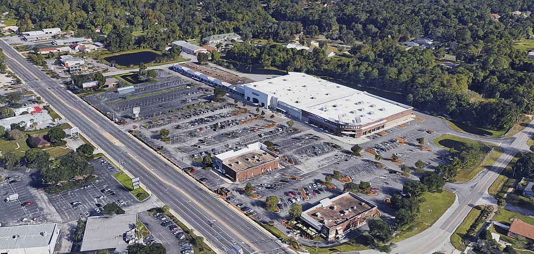 Bolton Plaza at 661 Blanding Blvd. in Orange Park sold for $18.05 million. Tenants include Academy Sports, LA Fitness, Marshalls and Aldi. (Google)