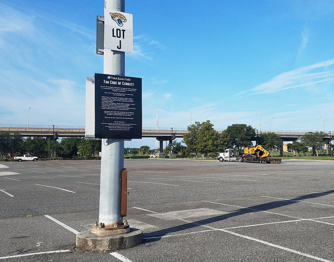 A  $450 million development is proposed for this parking lot adjacent to TIAA Bank Field.