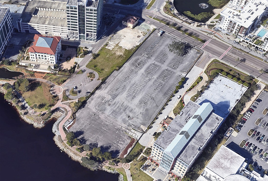 Project Sharp, a $145 million headquarters office building, could be coming to this Florida Blue parking lot along Riverside Avenue. (Google)