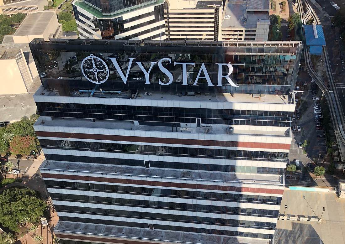 Jacksonville-based VyStar intends to make the tower, at 76 S. Laura St., its headquarters.