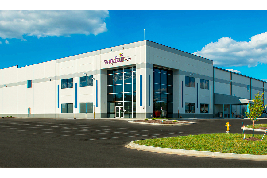 The Wayfair Inc. distribution center is under construction in AllianceFlorida at Cecil Commerce Center.