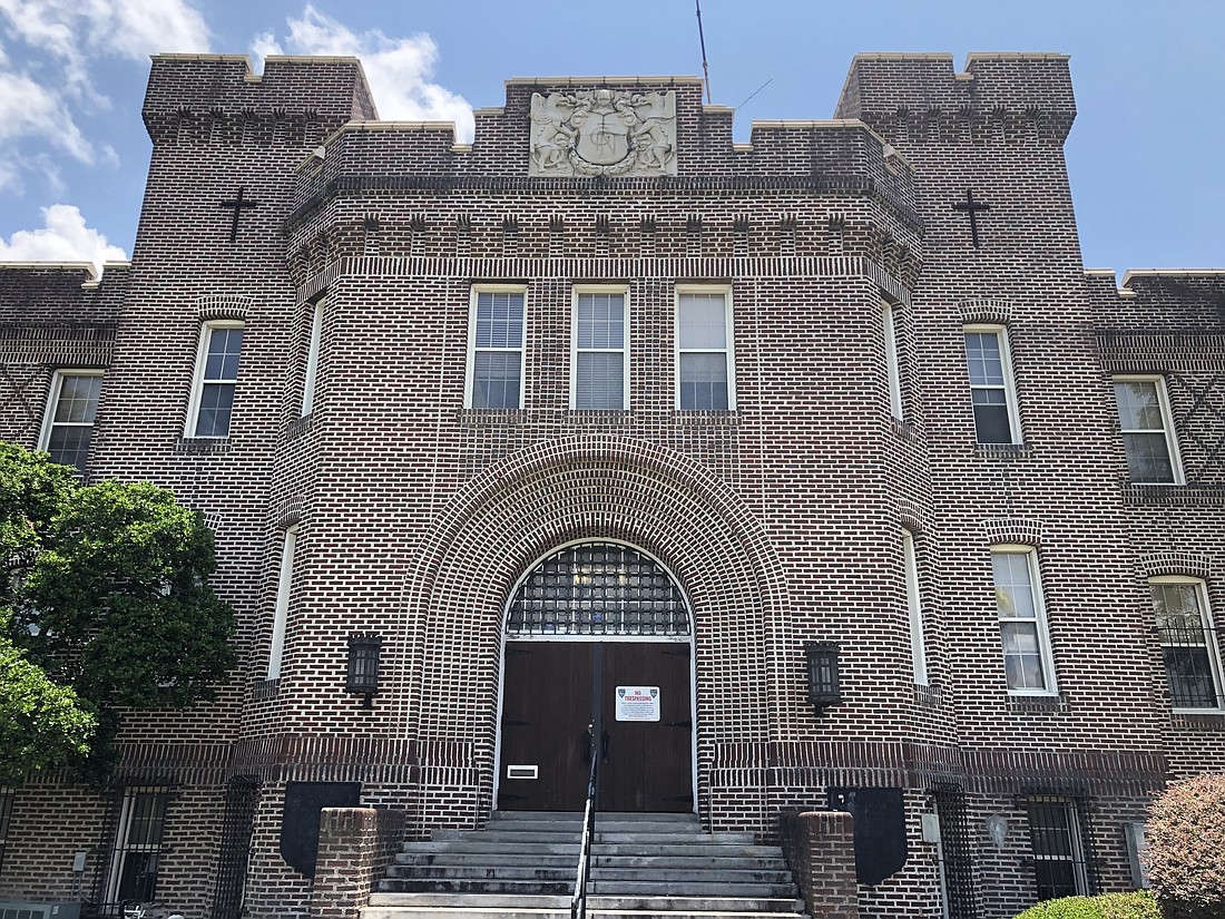 The vacant city-owned historic Gothic Revival-style Armory Building at 851 N. Market St.