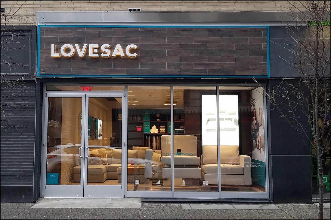 Lovesac is planned at 4828 River City Drive, No. 101, the former site of Swim â€˜n Sport near Nordstrom.