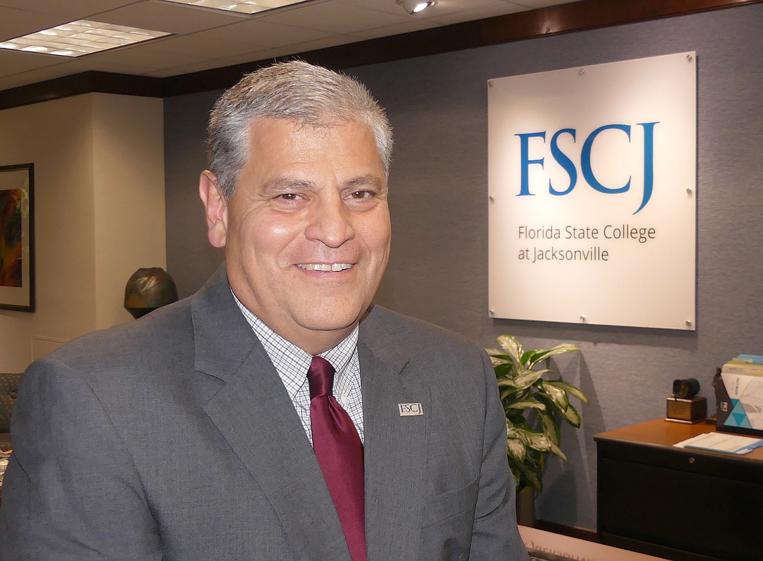 Florida State College at Jacksonville President John Avendano is devoting much of his time to meeting with the areaâ€™s CEOs.