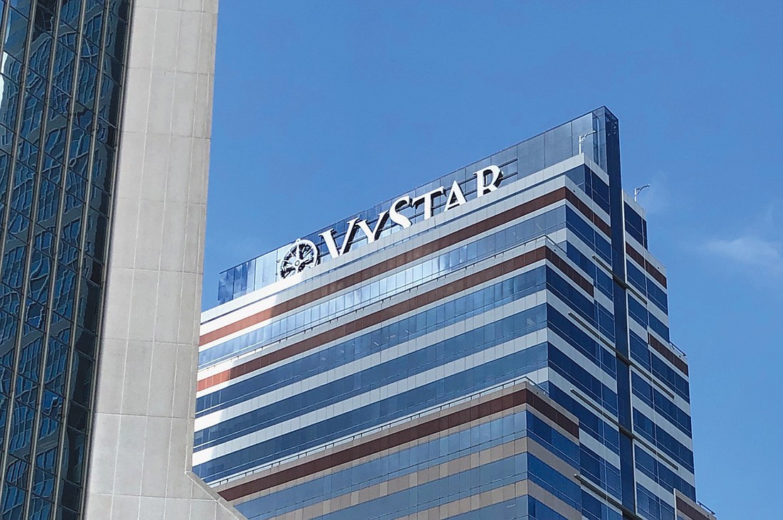 VyStar Credit Union bought the SunTrust Tower at 76 S. Laura St. in 2018. It put its sign on the building two months ago.
