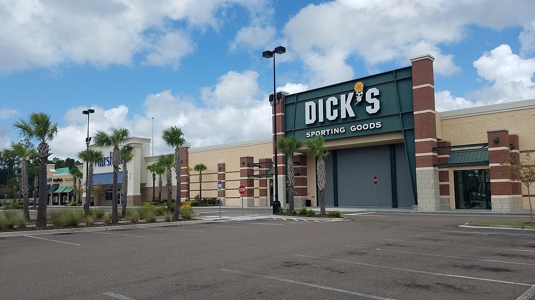 Dick&#39;s Sporting Goods was closed Tuesday in the Parkway Shops near River City Marketplace.