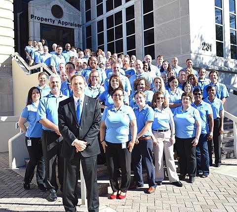 Jerry Holland and staff at the Property Appraiser offices.