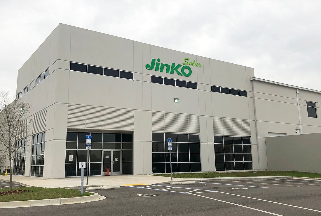 JinkoSolar is a at 4660 POW-MIA Parkway in AllianceFlorida at Cecil Commerce Center.