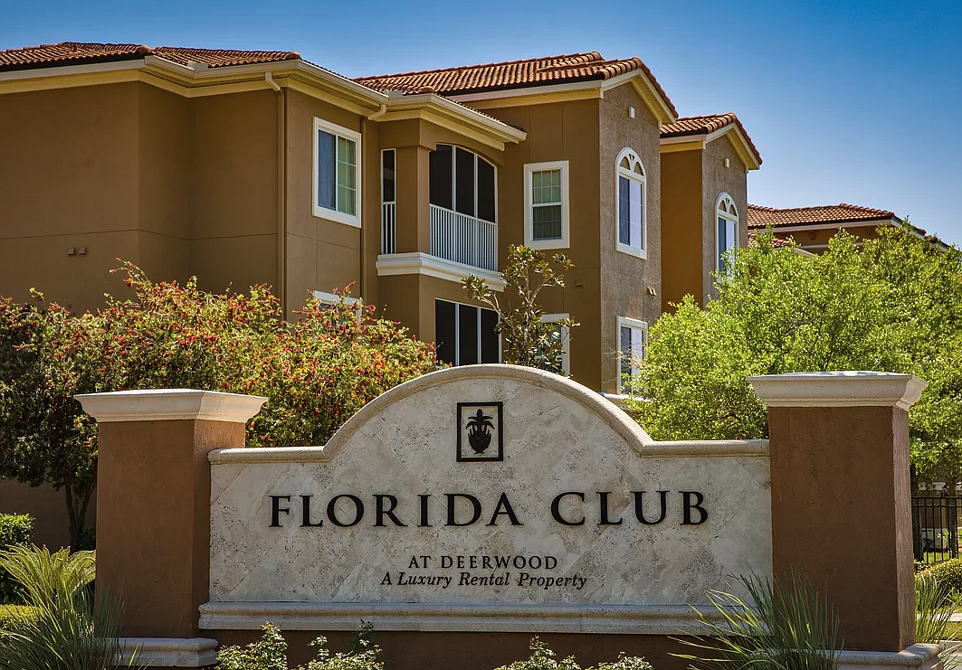 The Florida Club apartmets is at 4813 Florida Club Circle, along Gate Parkway West near Tinseltown.