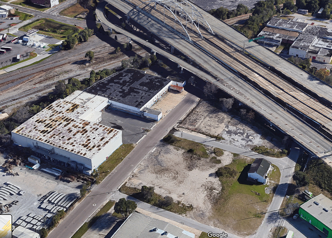 Investors Trip Stanly and G. Thomas Finnegan III bought 5Â½ acres in the Rail Yard District west of Downtown.(Google)